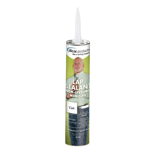 THE DICOR CORPORATION Dicor Sealant Non-sag,tan 11oz - 551LST-1