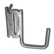 C.R. BROPHY E-track J-hook, 3/8" X 2" Sq White - ETJS