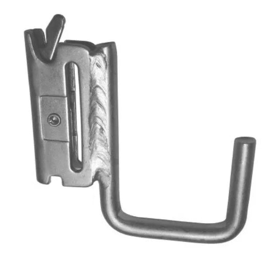 C.R. BROPHY E-track J-hook, 3/8" X 2" Sq White - ETJS