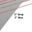 PROGRESS MFG INC. 2In Sq - 3In drop/7In Rise - 90-02-4500