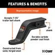 CURT MANUFACTURING LLC 3IN Forged Ballmount 8IN Drop - 45432