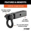 CURT MANUFACTURING LLC 2IN Tow Hook Mount - 45832