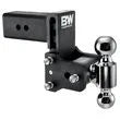 B & W CUSTOM TRUCK BEDS Dual Ball 3in Black 4.5" Drop - TS30037B