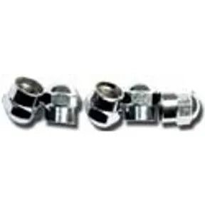 WHEELMASTERS INC. Valve Caps CHROME,6 Pk - 8030