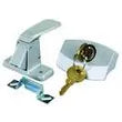 JR PRODUCTS Camper Door Latch, Silver - 10805