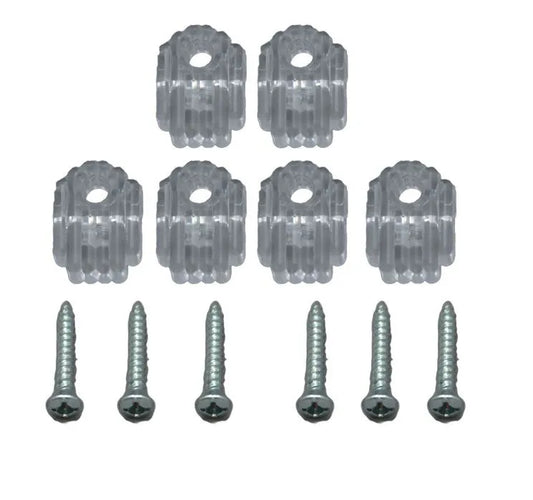 AP PRODUCTS Mirror Clips - Clear Plastic ( - 013-149-6