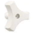JR PRODUCTS 13/16" Tri-lug Window Knob, Wh - 20185