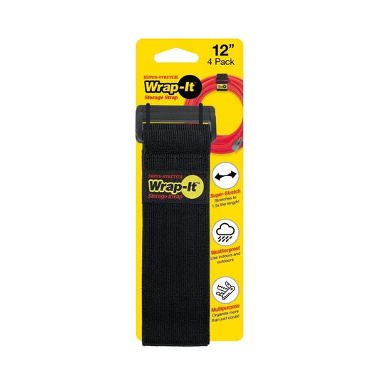 WRAP-IT STORAGE- JJAAMM Strap Wrapit Stretch 12" 4 Pk - 704-12B
