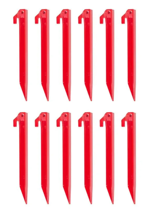 STANSPORT Plastic Tent Stakes - 9 In - 1 - 816-100