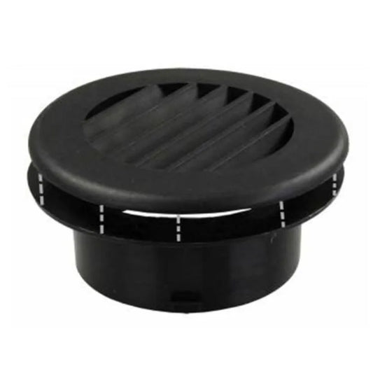 B&B MOLDERS LLC Heat Vent, 4" No Damper, Black - 94265