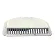 KAPER II INC. Air Vent Cover, Half-moon, Whi - L12-0019-NEW