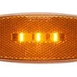 OPTRONICS INTERNATIONAL LED Mark Light;oval;amber - MCL32ABP