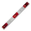 JAMMY INC. Red LED Tri-bar With Black Met - J-5735-3BR
