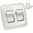 JR PRODUCTS Double Rocker Switch Assembly - 12015