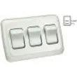 JR PRODUCTS Triple Rocker Switch Assembly - 12025