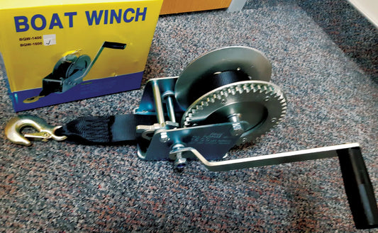 PACIFIC TRAILER PRODUCTS Hand Winch 16K With Strap - HWSP-1600