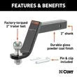 CURT MANUFACTURING LLC Loaded Ball Mount With 2" Ball - 45064