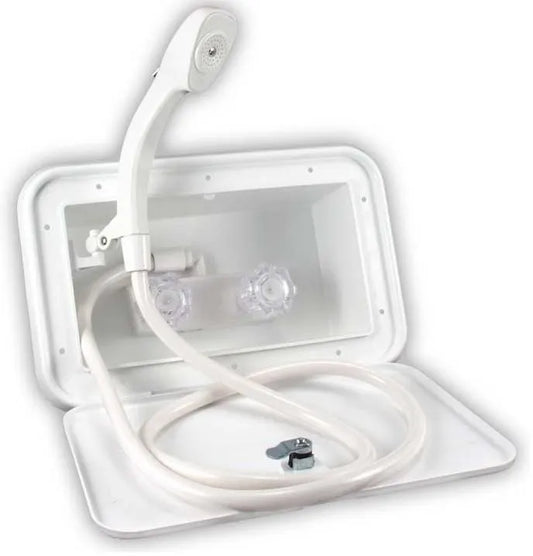 B&B MOLDERS LLC Exterior Shower, Polar White - 94195