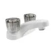 DURA FAUCET RV Lavatory Faucet With Smoked Air Conditioner - DF-PL700S-WT