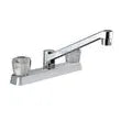 DURA FAUCET Two Handle RV Kitchen Faucet White - DF-PK600A-CP